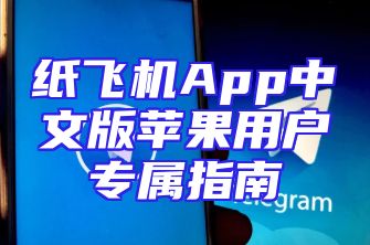纸飞机App中文版苹果用户专属指南